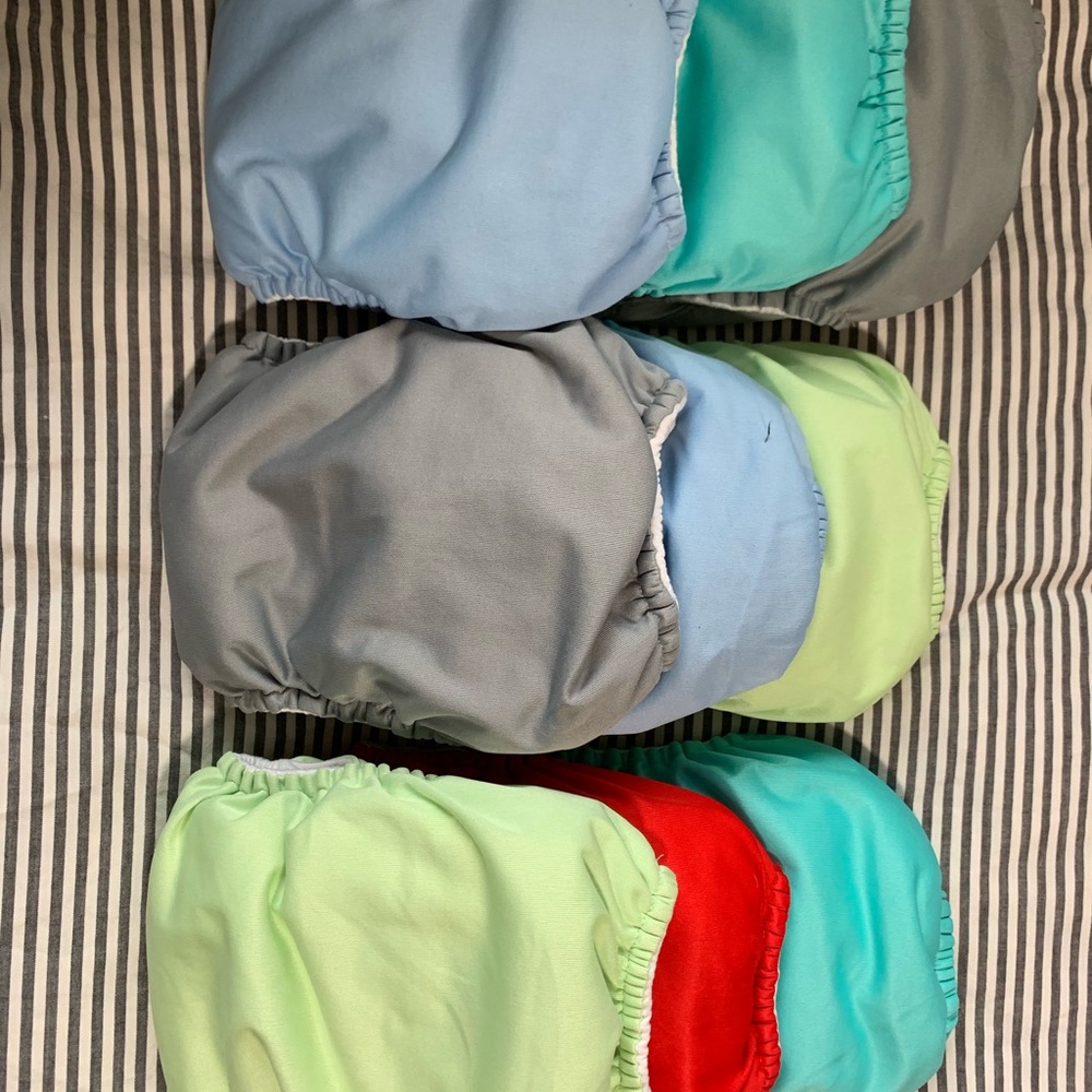 Bumgenius 5.0 pocket diapers, lot of 9
